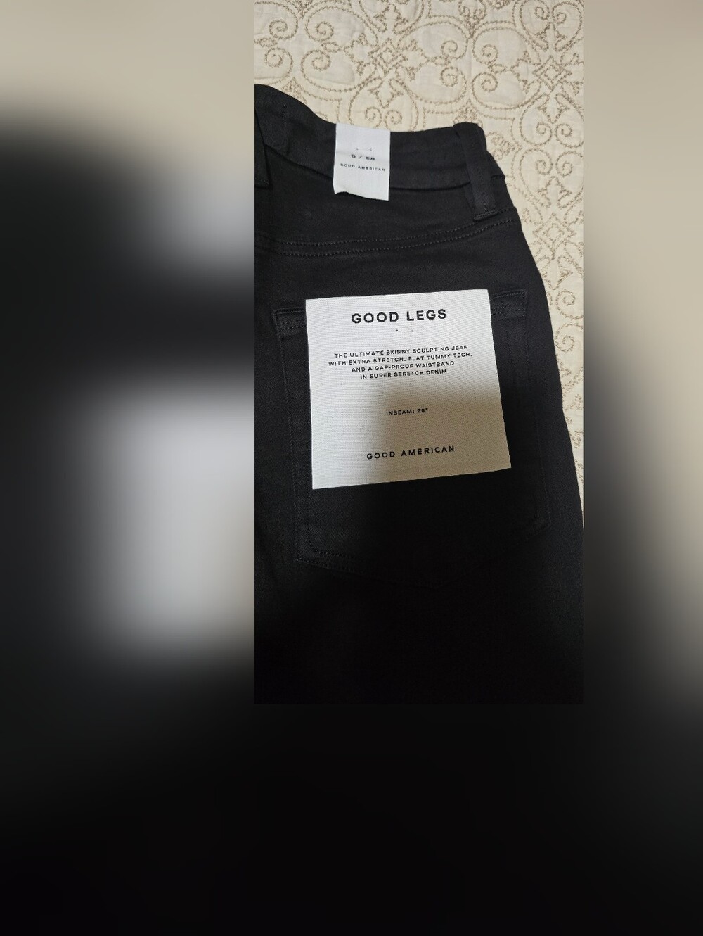 Good American High-Rise Black Jeans - Picture 2 of 7